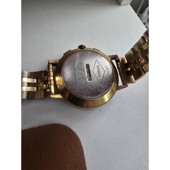 Fossil Q Hybrid Virginia Rose Gold-Tone Stainless Steel Smartwatch FTW1106 - Picture 8 of 8